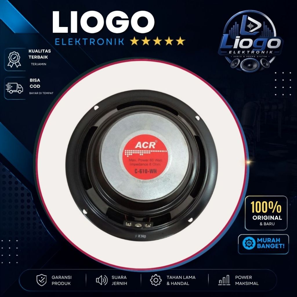 Speaker ACR 6 Inch ACR 610 WH ACR Woofer 6 Inch C610WH