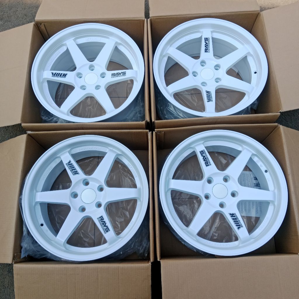 Velg JDM Te37 R18 Pcd 5x114.3 Lebar 8½/9½ Et 35/25 ( Baru)