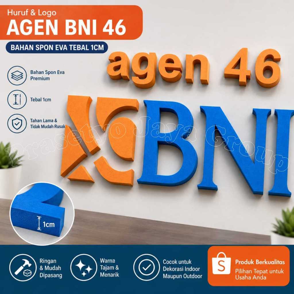 Agen BNI 46 Bahan Spon Eva Tebal 1cm Nama Toko Agen BNI 46