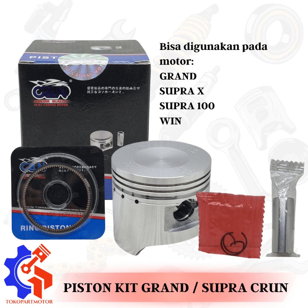 PISTON KIT SEHER KIT PISTON RING GRAND / SUPRA X / SUPRA 100 / WIN CRUN