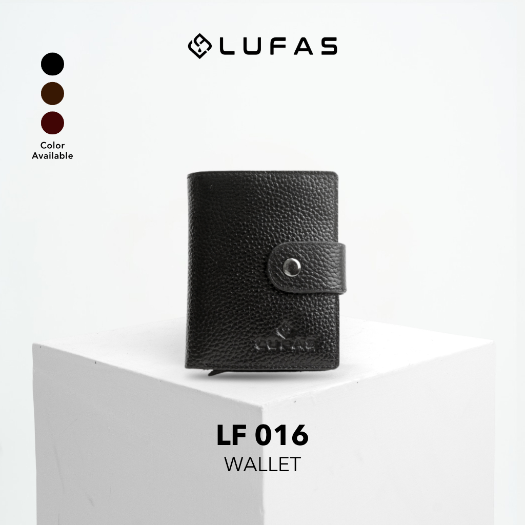 [LF016] LUFAS Dompet Lipat Wanita / Mini Leather Wallet Kulit  Sapi Asli Elegan