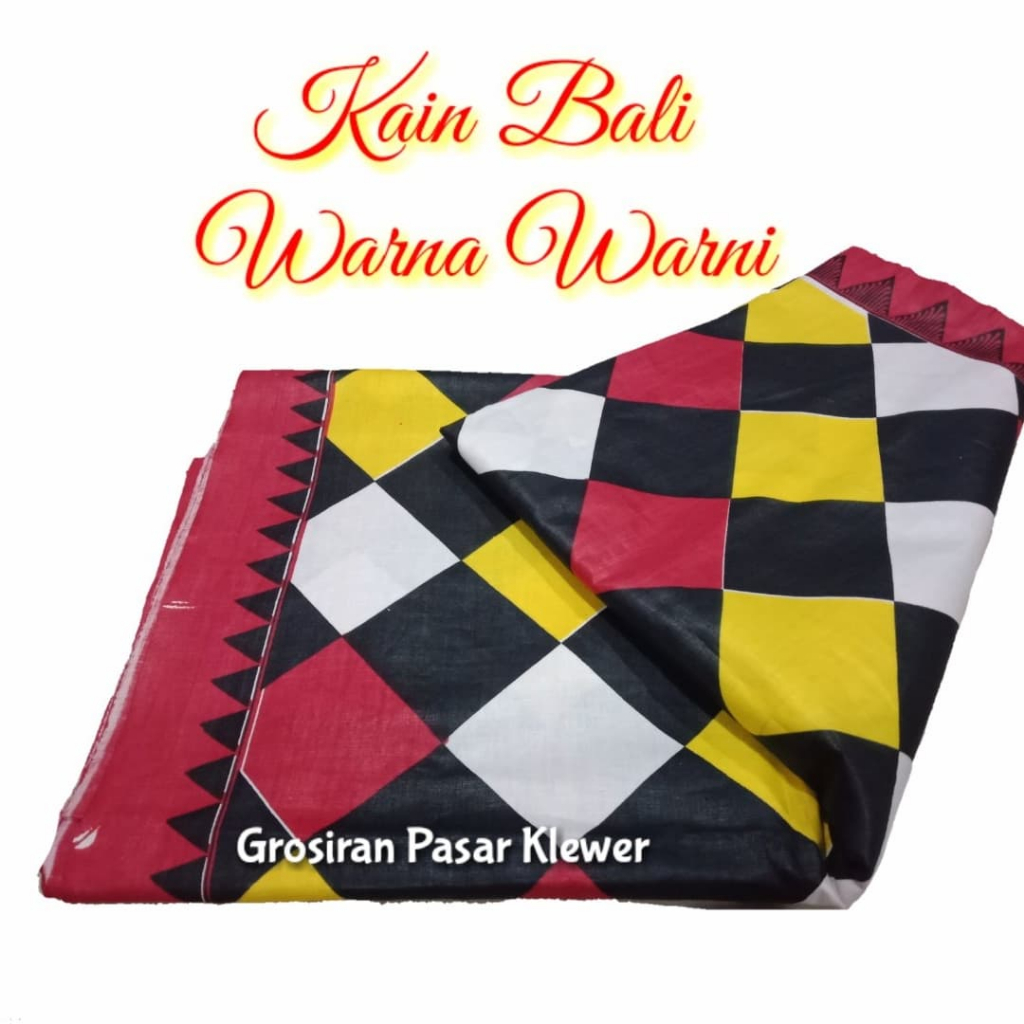 Kain Bali Poleng Kain Poleng Bali Motif Kotak Kotak Warna Warni