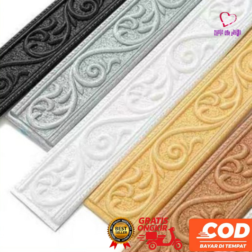 BORDER LIST FOAM 3D Wall Frame List Border Foam Moulding 3D Wallpaper PLAFON BORDER LIST 4,5cmx115cm