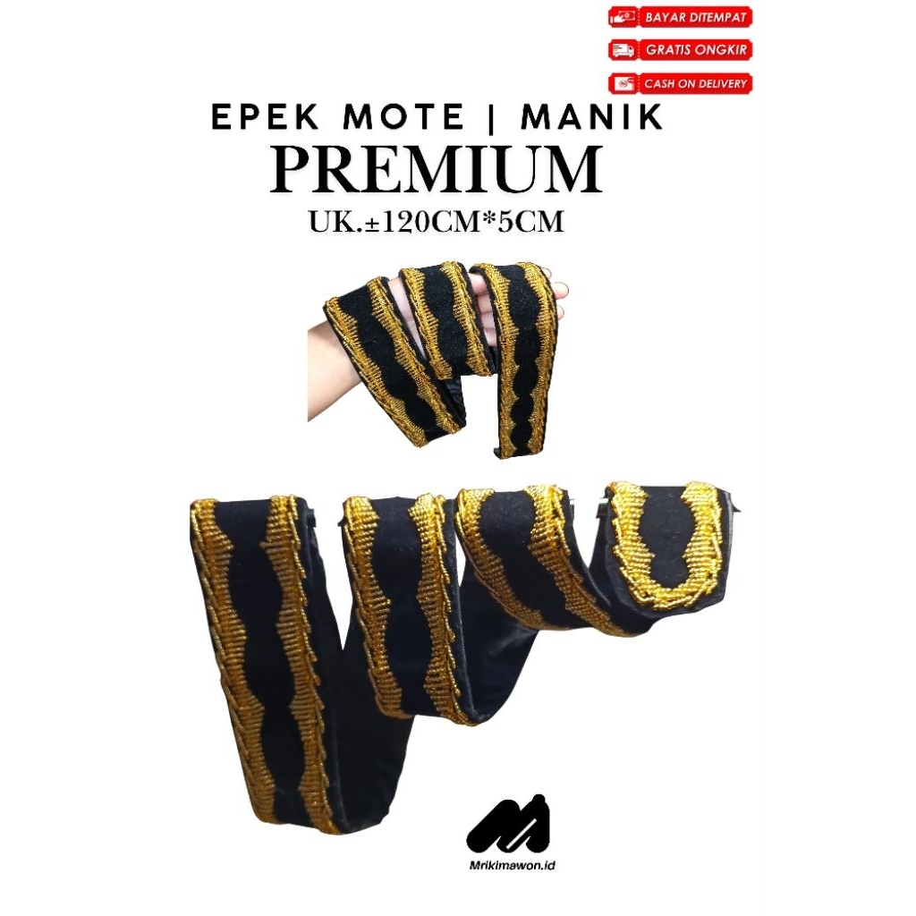 Epek sabuk benang | epek mote | epek benang sulam tangan | epek benang asli‎