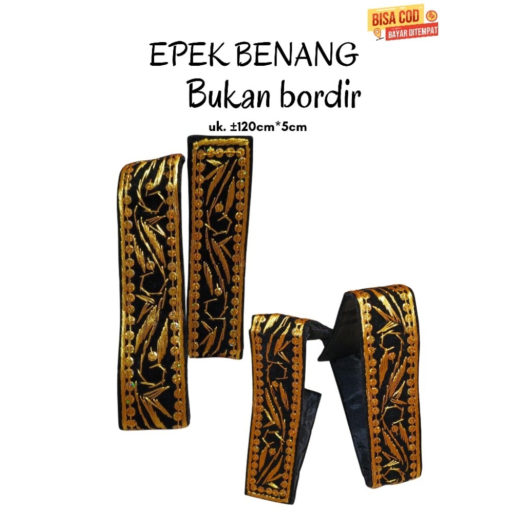 Epek sabuk benang | epek mote | epek benang sulam tangan | epek benang asli‎