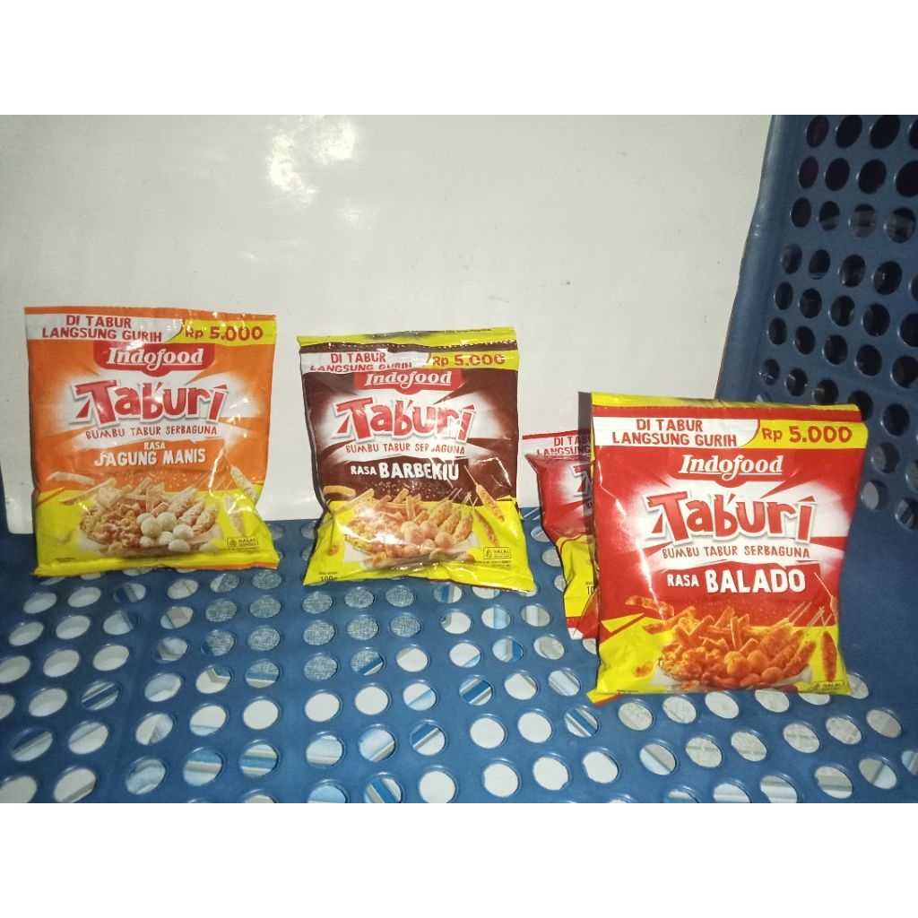 Taburi, bumbu tabur, Balado Taburi, Barbekiu Taburi, jagung manis taburi.