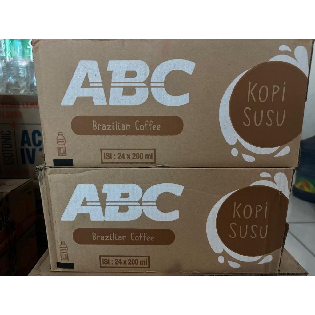 Kopi ABC rasa kopi susu kemasan botol 1 dus isi 12 botol