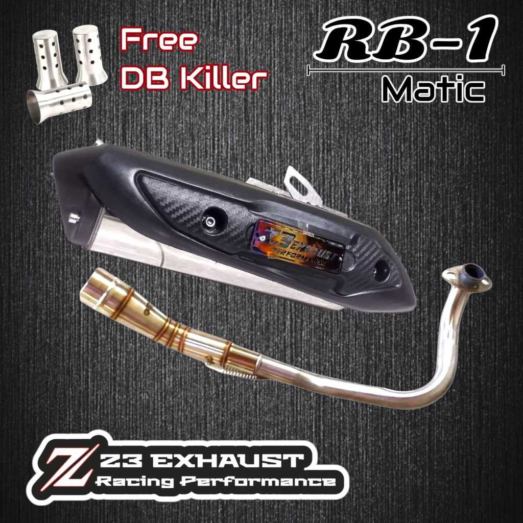 Knalpot Copy Rob1 Bass Adem All Matic Beat Karbu BeaT Deluxe Mio sporty Mio J/M3/GT Vario 125/150 LE