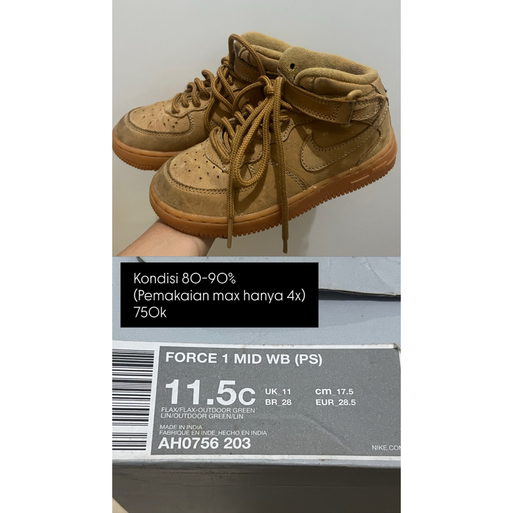 preloved nike force 1 mid