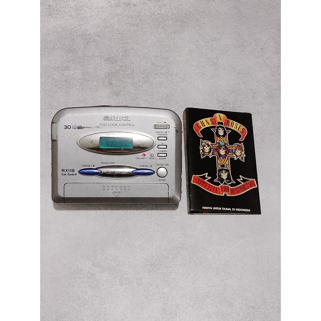 Walkman Stereo Radio Cassette Player AIWA RX118 Full Logic Control