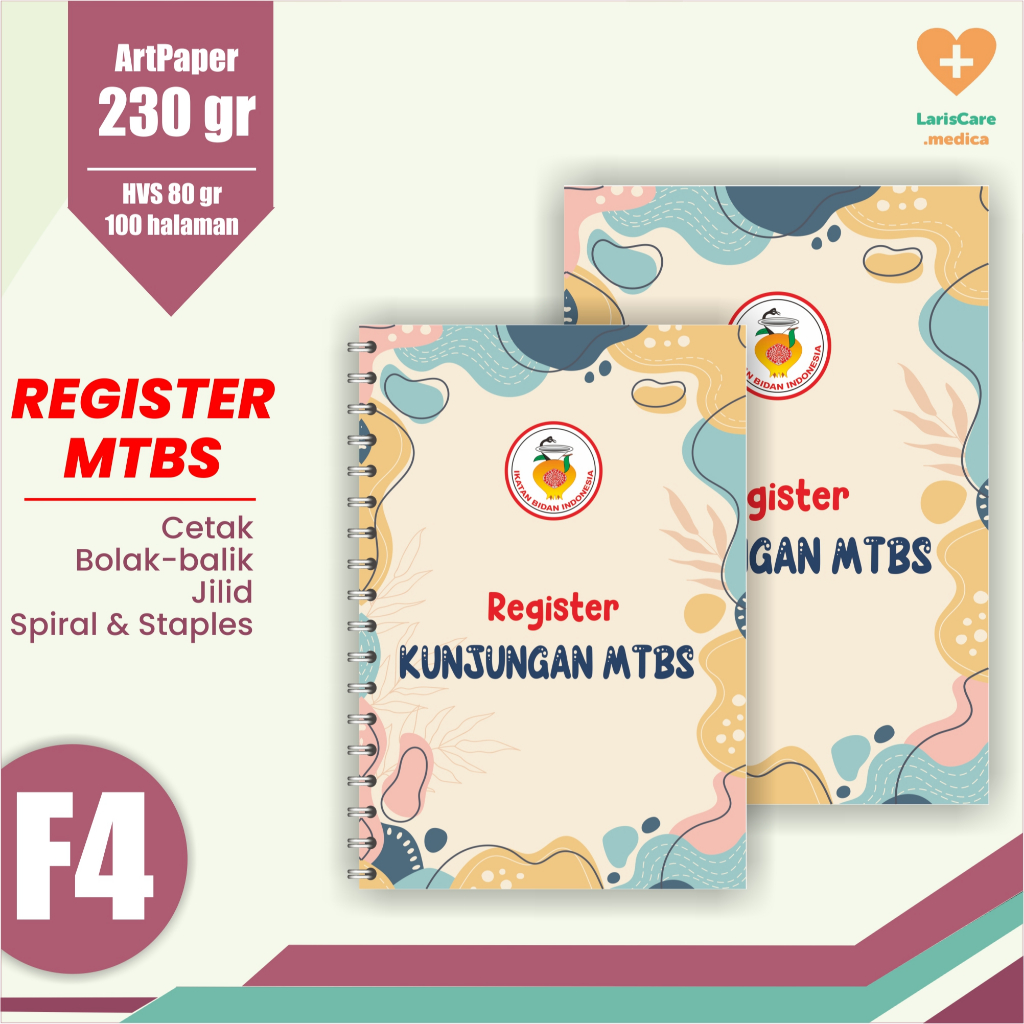 Buku Register Kunjungan MTBS, Buku Dokter, Buku Bidan F4