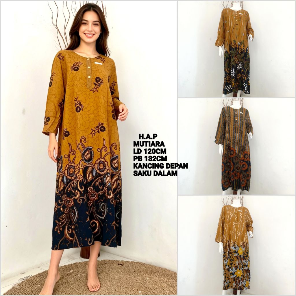 Longdress HAP Daster Panjang Muslimah Busui Friendly