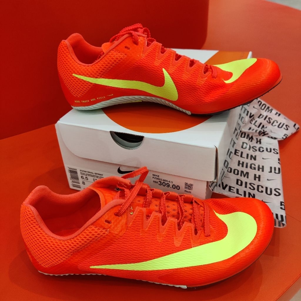 sepatu atletik jarak dekat Nike Zoom Rival Sprint track and field Sprinting spikes original