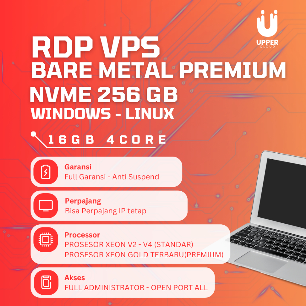 RDP Dedicated / Bare Metal  | Support Emulator & Game | Intel i3 8100 | RAM 16GB | NVMe 256GB | Wind