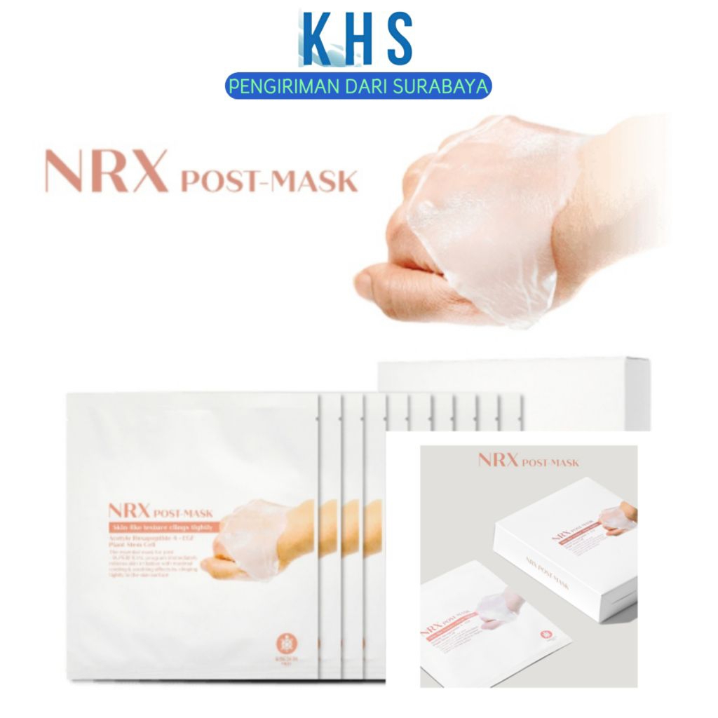Masker Wajah NRX Post Treatment Masker Stem Cell Facial Sheet Mask Skincare Ribeskin Korea BPOM