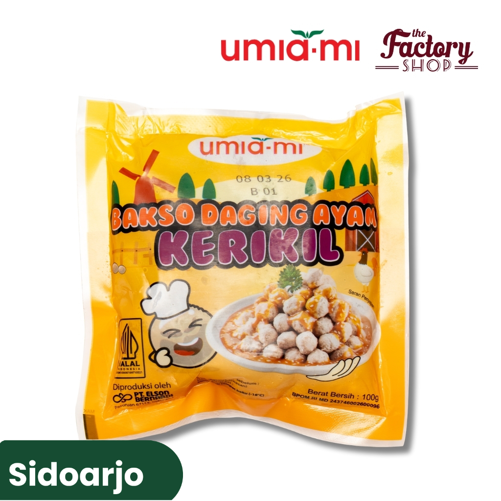 UMIA-MI BAKSO AYAM KERIKIL 100G & BAKSO AYAM KERIKIL 500G[SIDOARJO]
