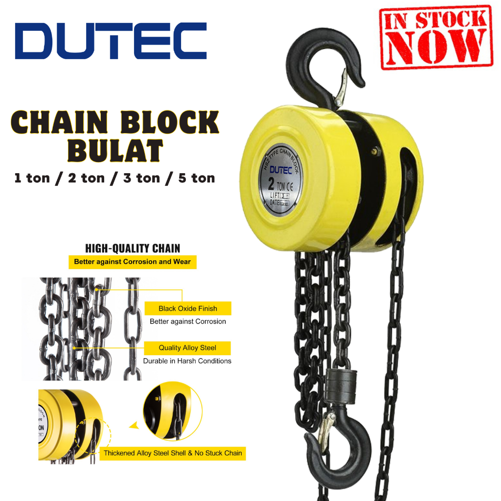 CHAIN BLOCK BULAT DUTEC / CHAIN BLOCK ROUND TYPE