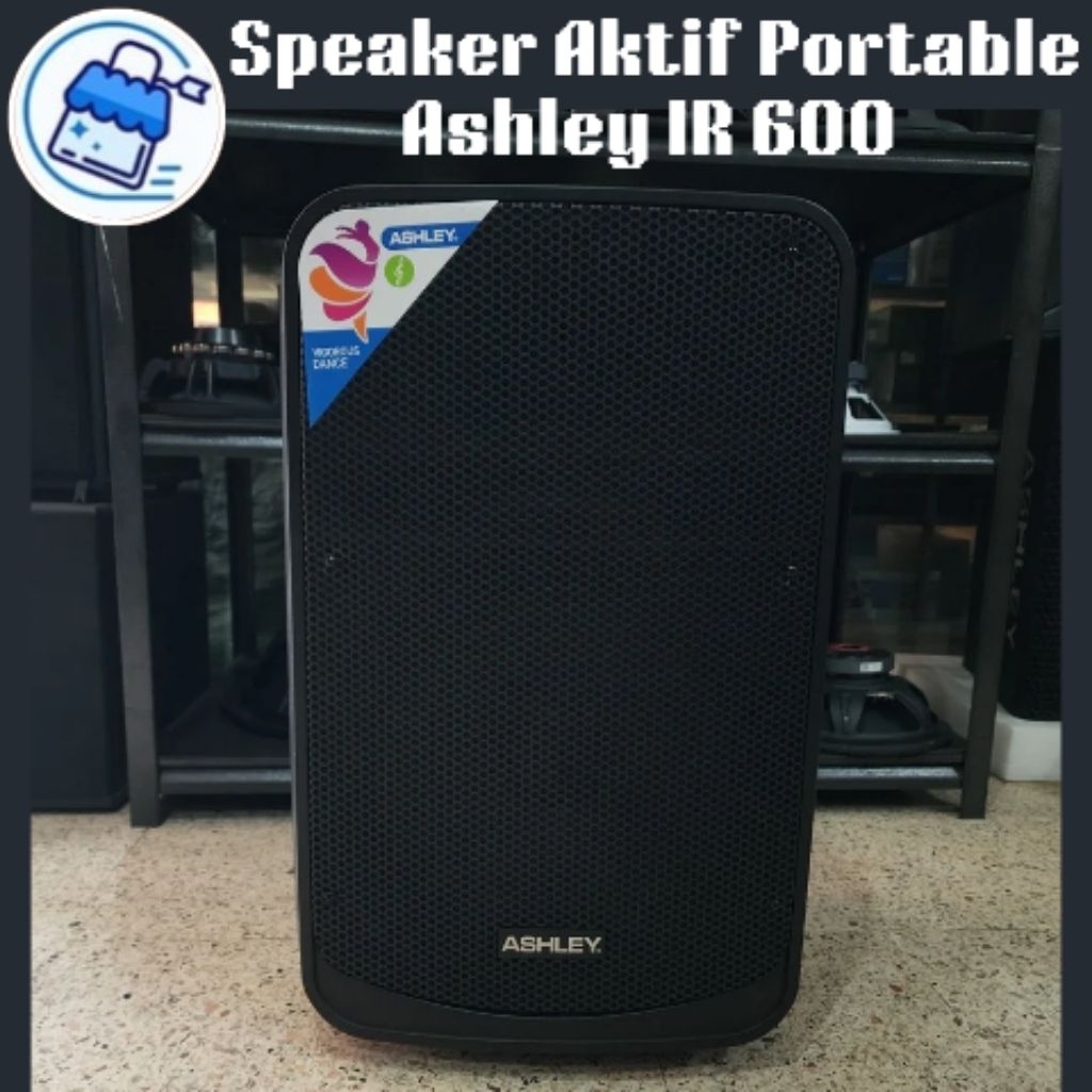 Speaker Aktif Portable Ashley IR 600 Original Ashley 15 Inch Free 2 Mic Wireless Speaker Meeting