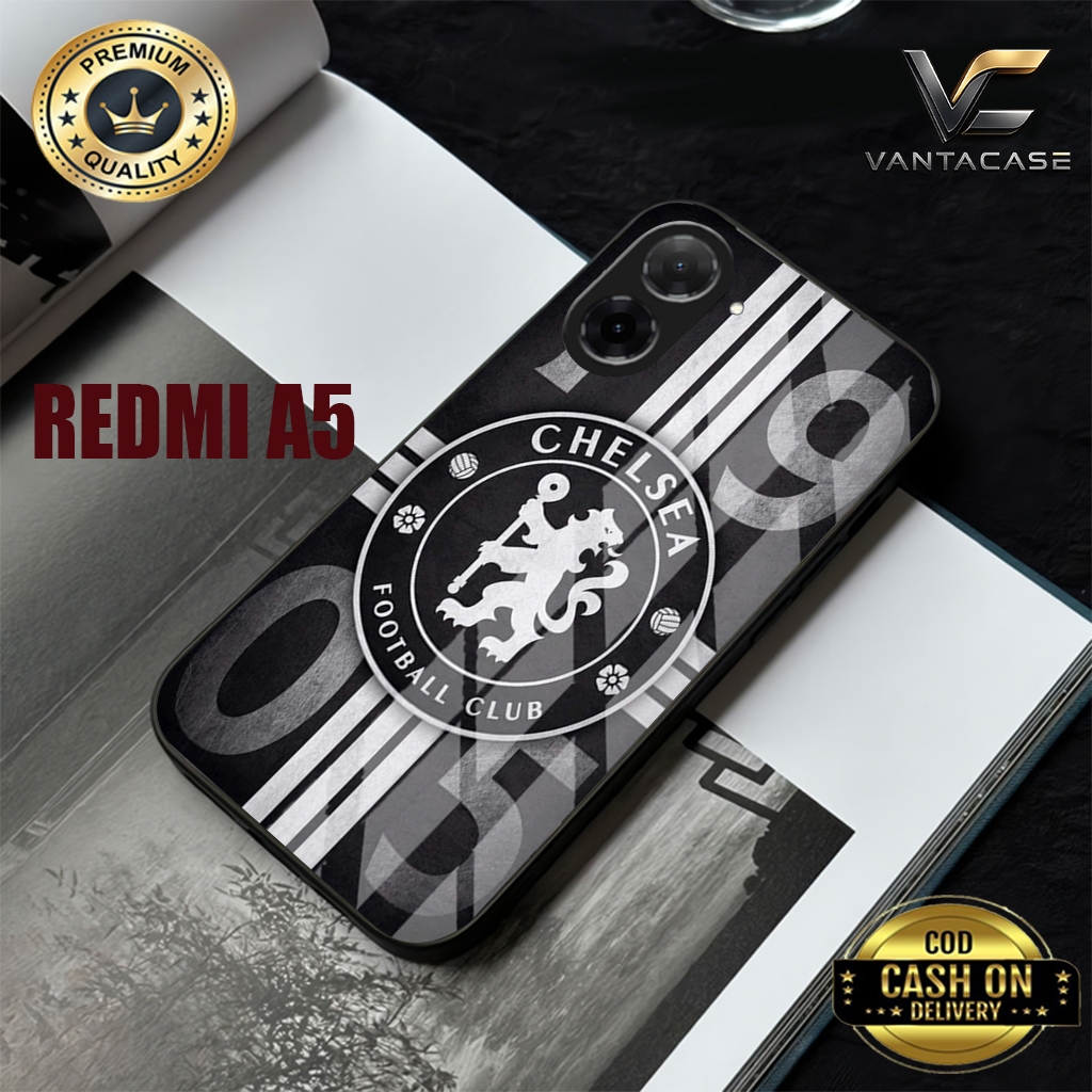 CASE SILIKON PREMIUM BAHAN GLOSSY MOTIF CHELSEA UNTUK REDMI A1/A2/A3/A4/A5 DAN REDMI 9/9A/9C/9T DAN 