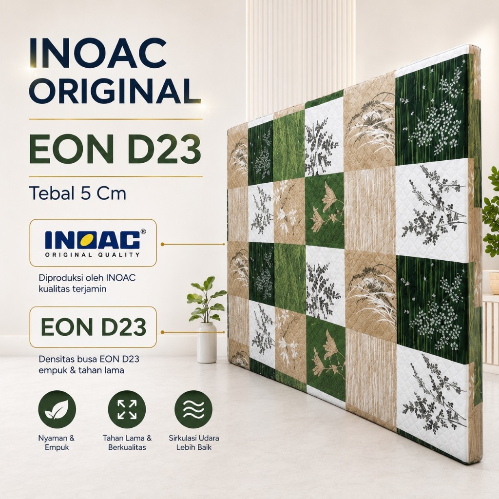 Kasur Busa INOAC EON D23 Original 200 x 145 x 5 cm / Kasur Lantai Tipis / Matras Busa Inoac