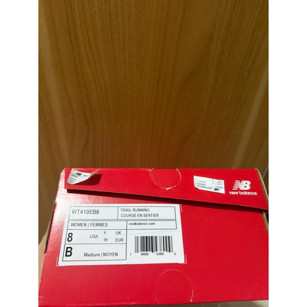 PRELOVED ORIGINAL TRAIL RUNNING SHOES WOMAN NB NEW BALANCE WT410EB8 UK 39