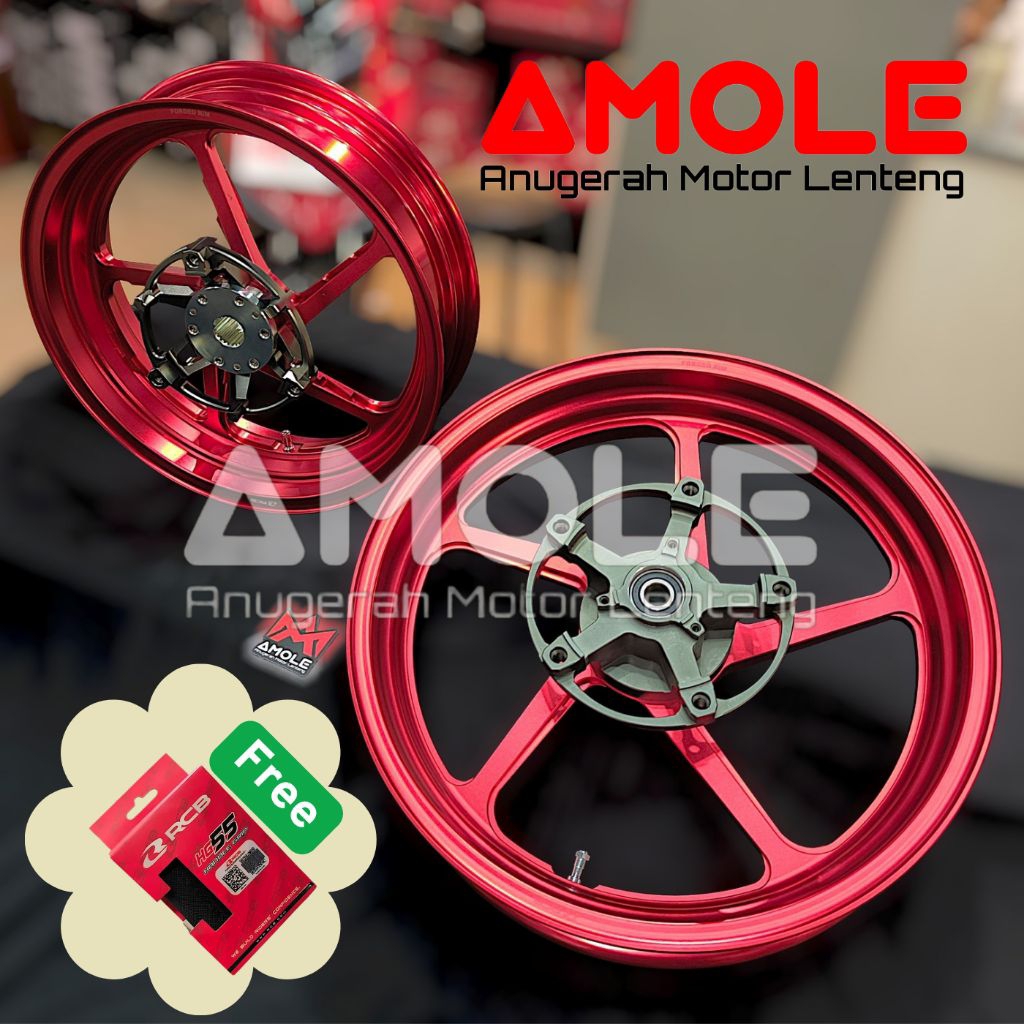 Velg Forged Rim RCB FG506 Yamaha XMax 250 Set Depan 3.50-15 Belakang 4.00-14