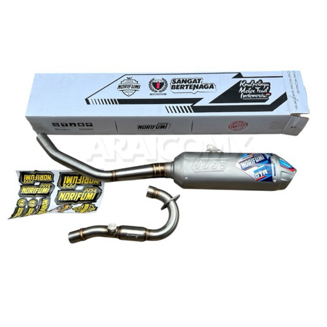 KNALPOT WHOPS GTR NORIFUMI KLX CRF 150 ORIGINAL BORE UP
