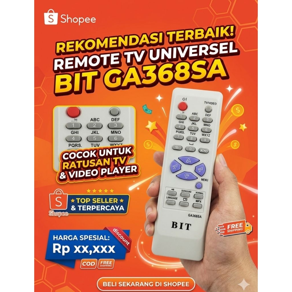 REMOT TV TABUNG SHARP