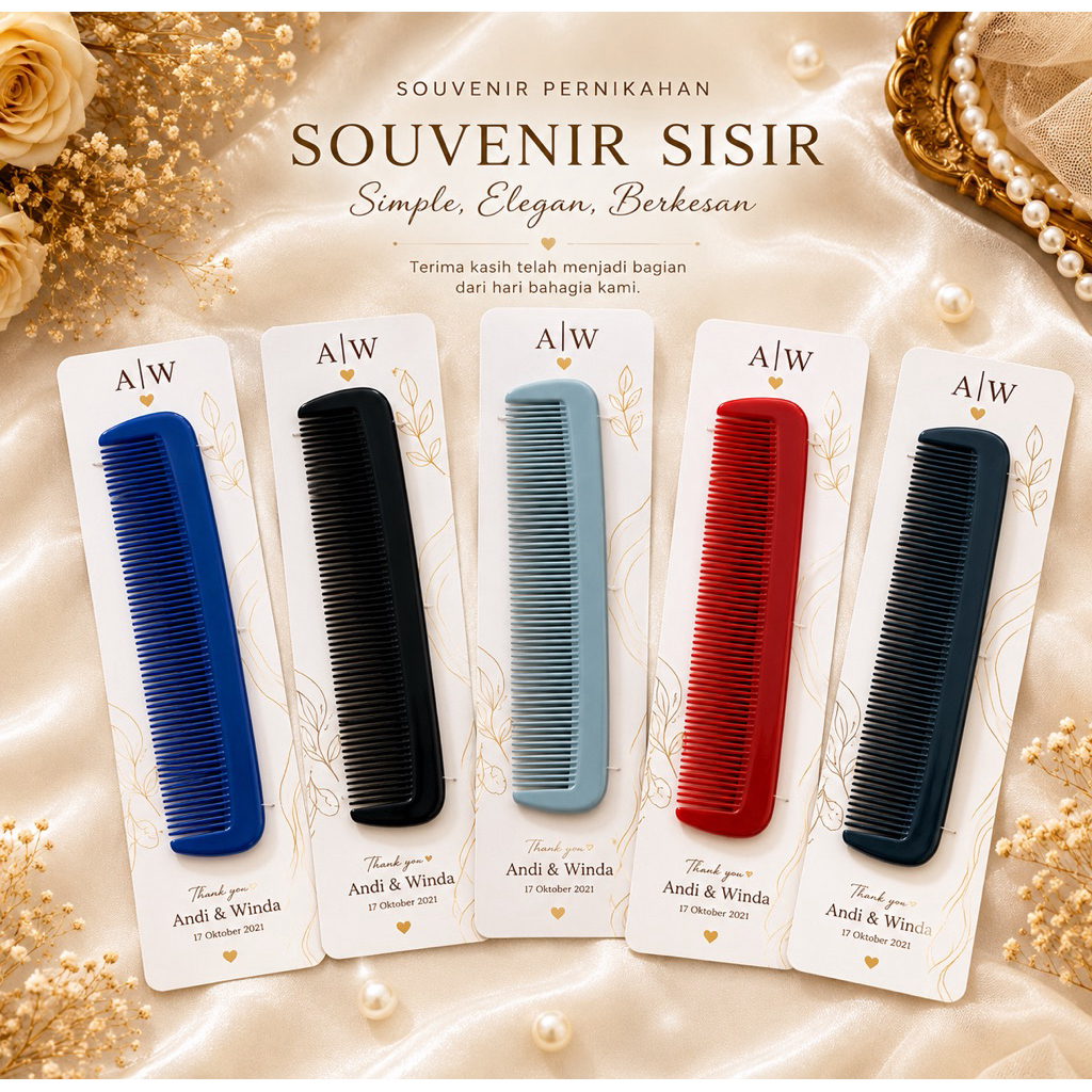 100 PCS SOUVENIR SISIR SERIBUAN || SOUVENIR MURAH || SOUVENIR AESTHETIC