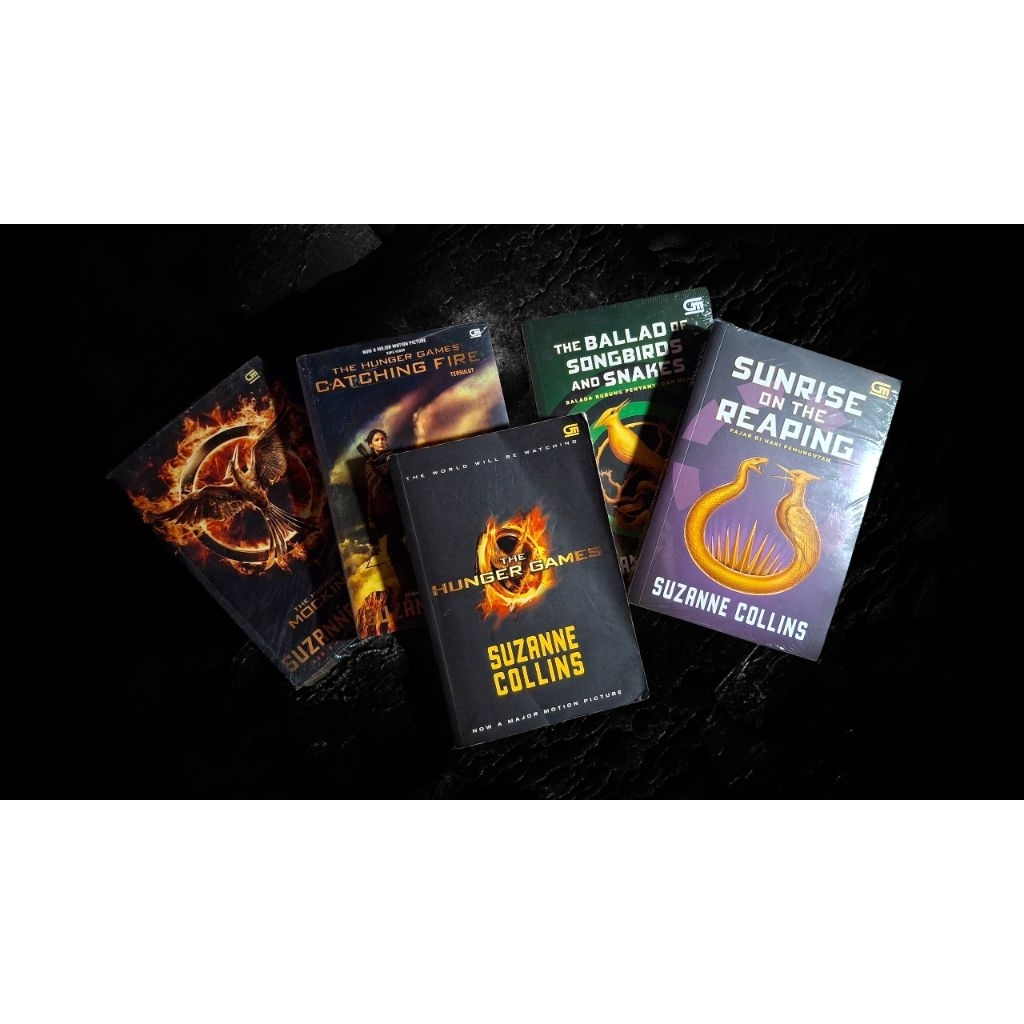 SET THE HUNGER GAMES TERJEMAHAN / MOCKINGJAY / CATCHING FIRE / THE BALLAD OF SONGBIRDS AND SNAKES / 