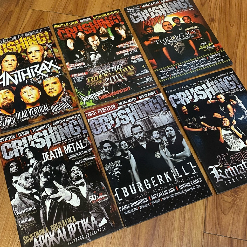 variasi majalah metal chrusing original