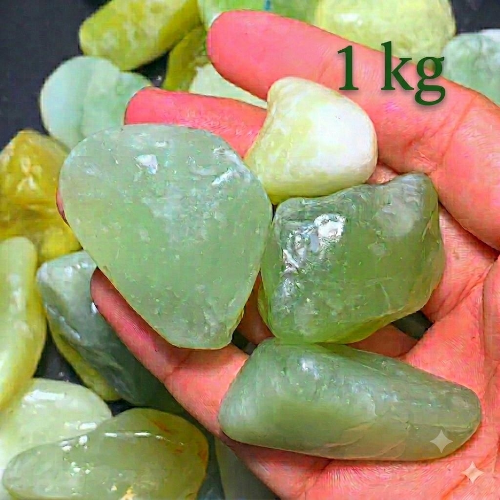 Grosir Bahan Batu Akik Giok Aceh Sungai Dareh Pucuk Pisang Rough 1 kg