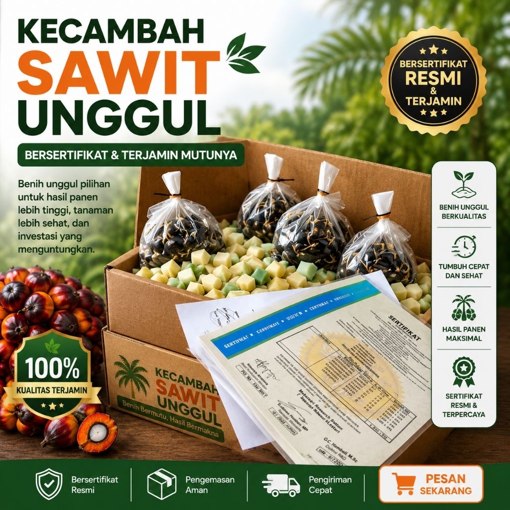 BIBIT BENIH KECAMBAH SAWIT SEU SUPREME UNGGUL 250 BUTIR