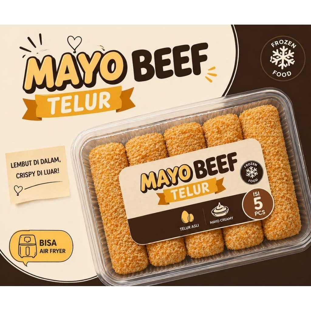 Risol Mayo beef telur frozen