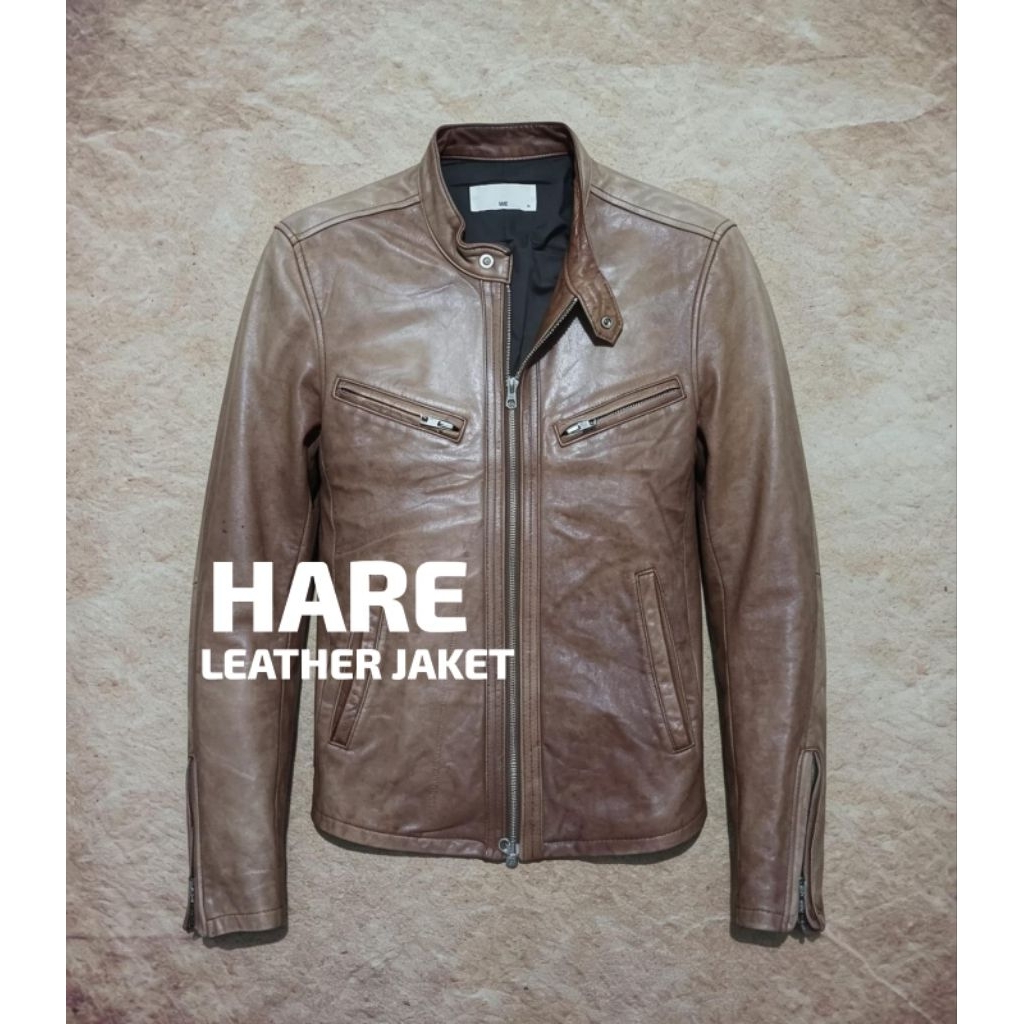 jaket HARE bahan 100% kulit asli bekas pakai recomend