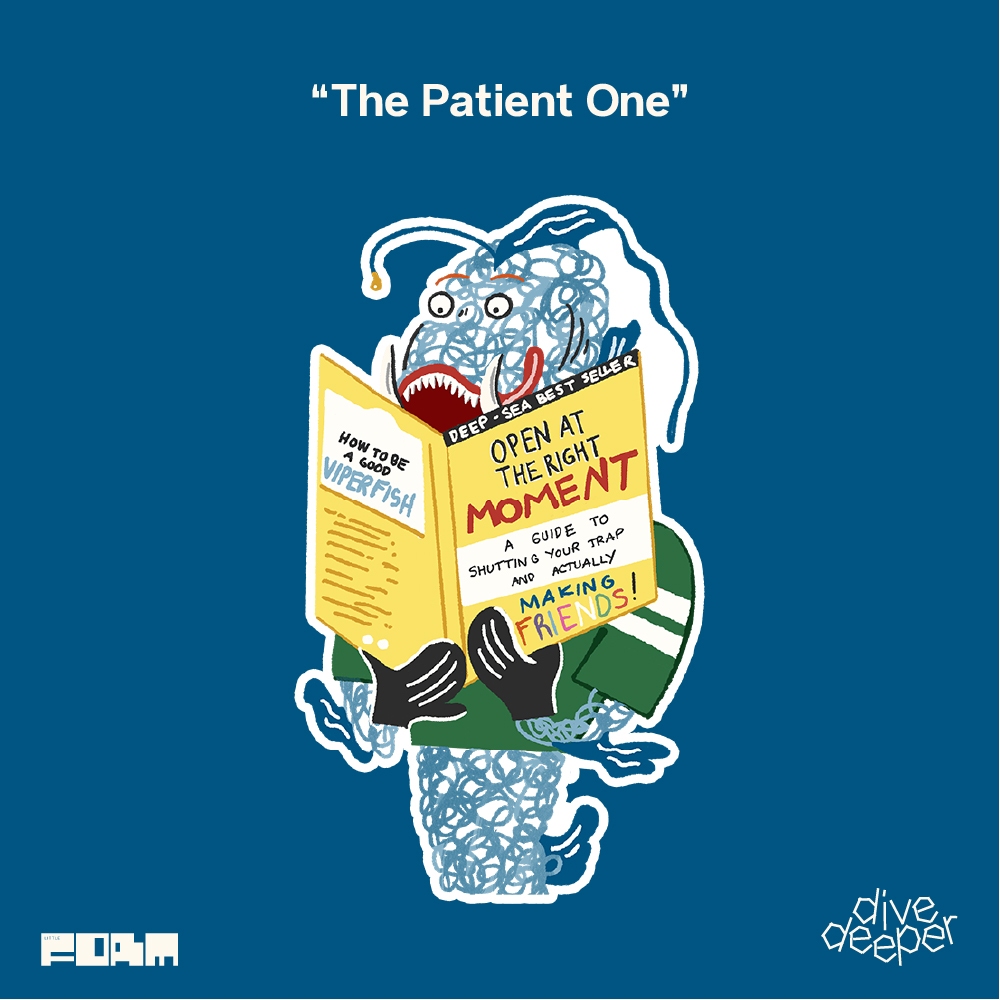 Sticker Vinyl Die Cut | The Patient One  Dive Deeper by Littleform