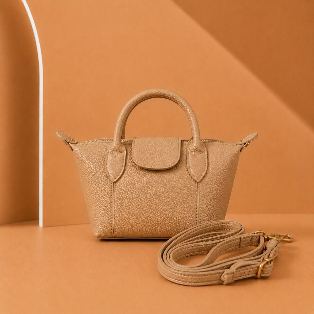 TAS WANITA PAPIRUT KULIT ASLI GARUT model Longchamp asli garut