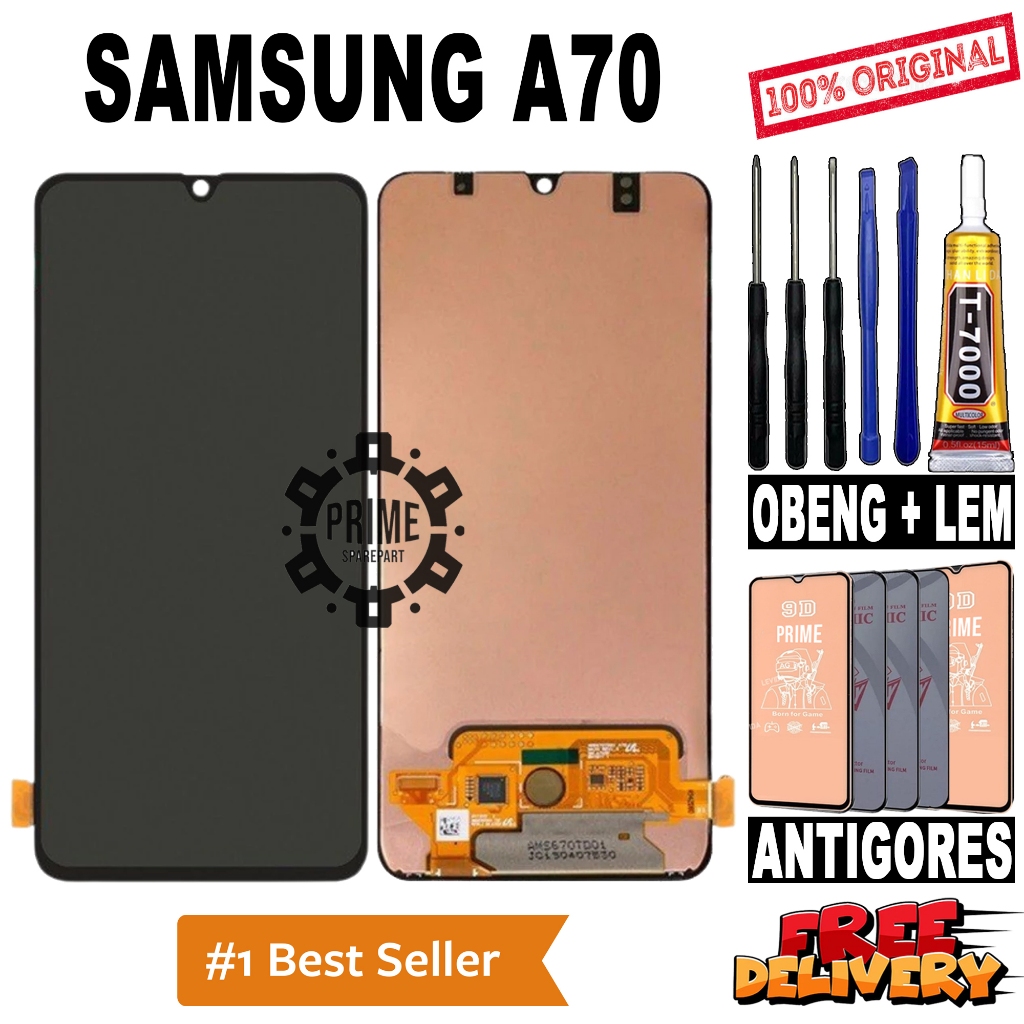 LCD TOUCHSCREEN SAMSUNG A70 ORIGINAL OEM LCD SAMSUNG A70 FULLSET