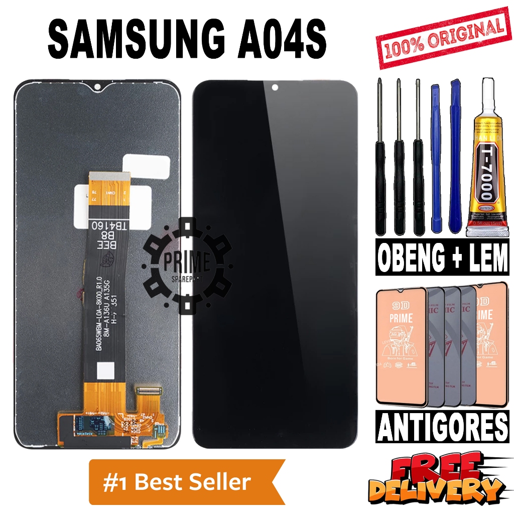 LCD TOUCHSCREEN SAMSUNG A04S ORIGINAL OEM LCD SAMSUNG A04S FULLSET