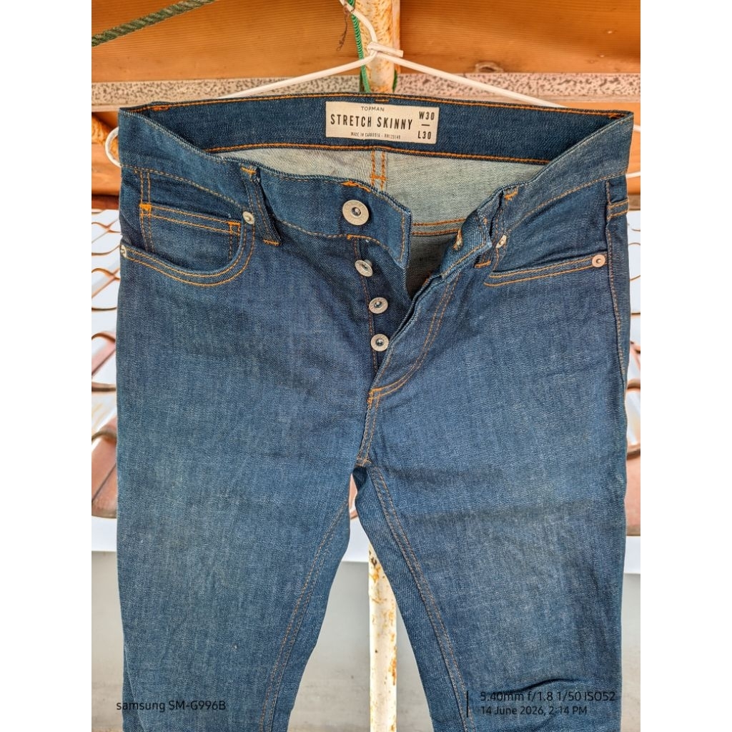 TOPMAN W30 L30 STRETCH SKINNY JEANS