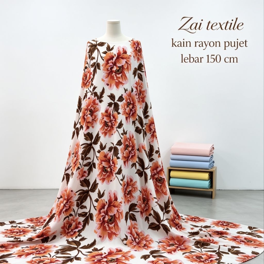 kain rayon pujet motif - kain rayon motif - kain rayon