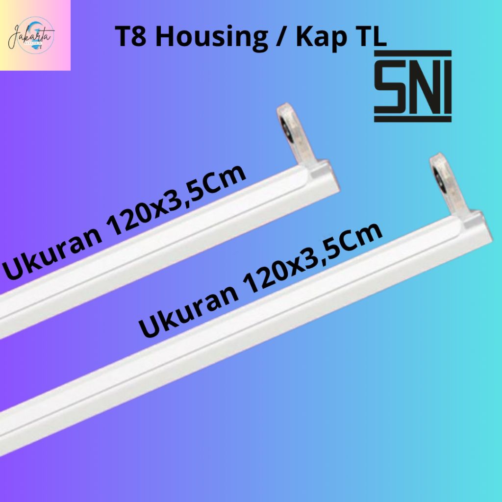 KAP TL / HOUSING TUBE /RUMAH LAMPU NEON Ukuran 120cm