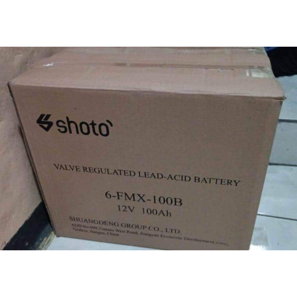 BATTERY VRLA SHOTO FMX-100B 12V 100AH BARU