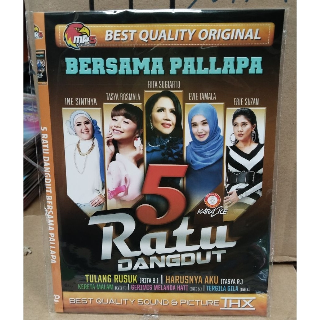 Kaset Mp5 lagu Palapa 5 ratu dangdut