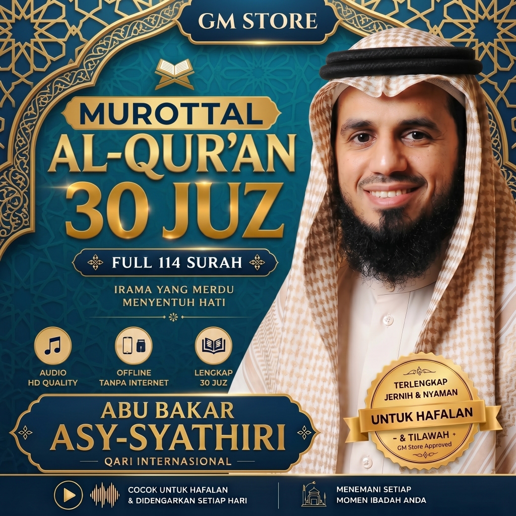 USB Flashdisk Murotal Al-Quran 30 juz Syaikh Abu Bakar Asy-Syathiri Flashdisk Murottal Alquran | USB