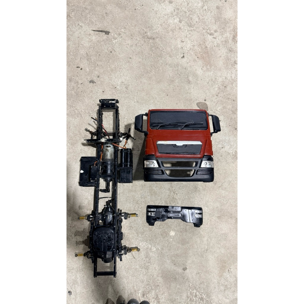 sasis rc truck skala 14