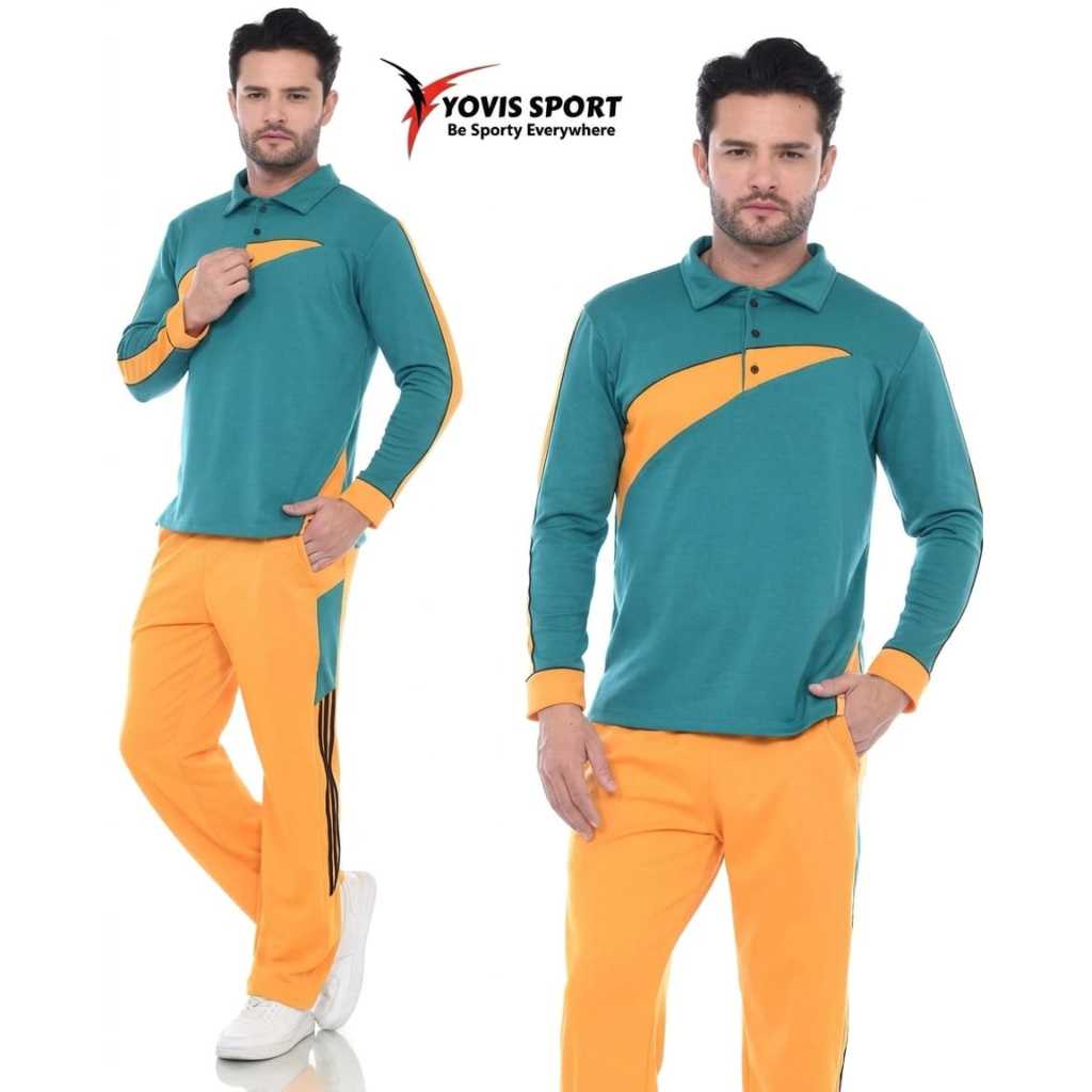 Setelan training kaos wangky panjang kaos olahraga [ Stelan Tunik muslimah ] yovis sport