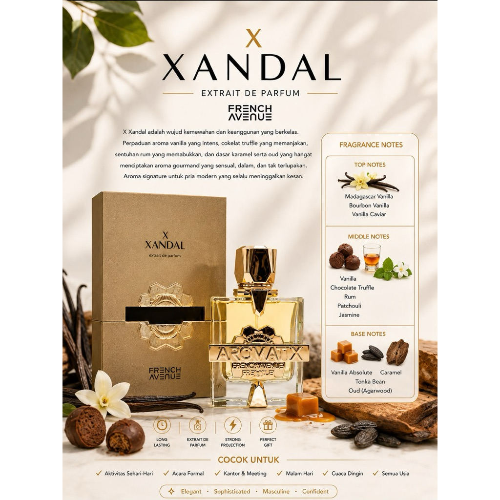 PARFUM FRENCH AVENUE X XANDAL – Extrait de Parfum 100ml UNISEX