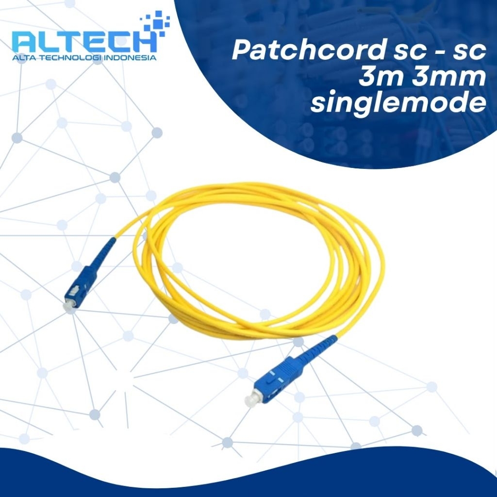 Patchcord sc sc 3m 3mm/patchcord 3 meter sc upc/patchcore