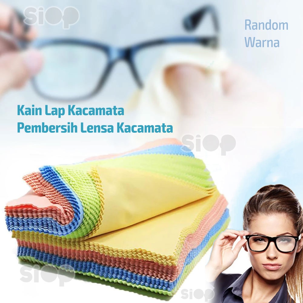 Lap Kacamata Kain Pembersih Lensa Microfiber Cairan Spray Cleaner Anti Embun Fog HP Kamera Gadget Ko